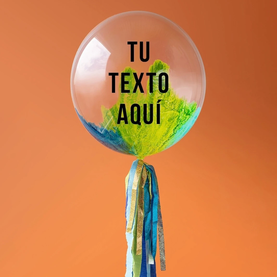 Personaliza tu Globo Burbuja Aqua 9092-P
