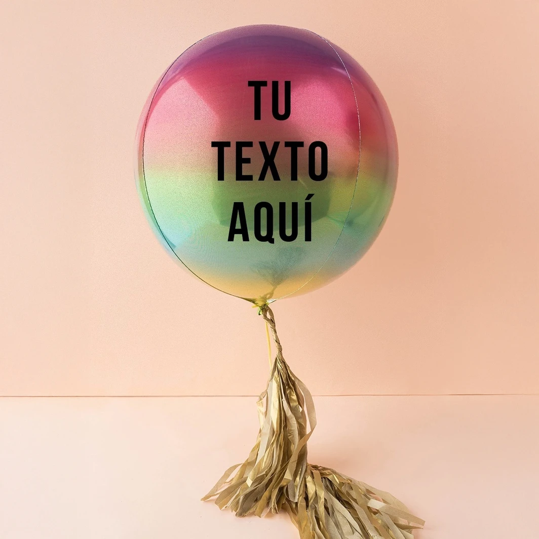 Personaliza tu Globo Esfera Arcoiris 6537-P