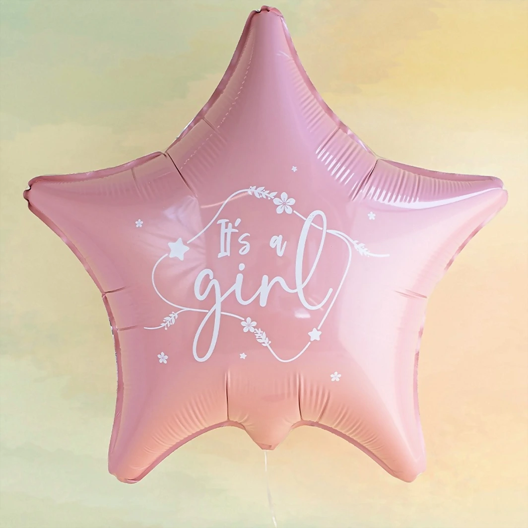 Metallic Balloon "It's a Girl" 11345