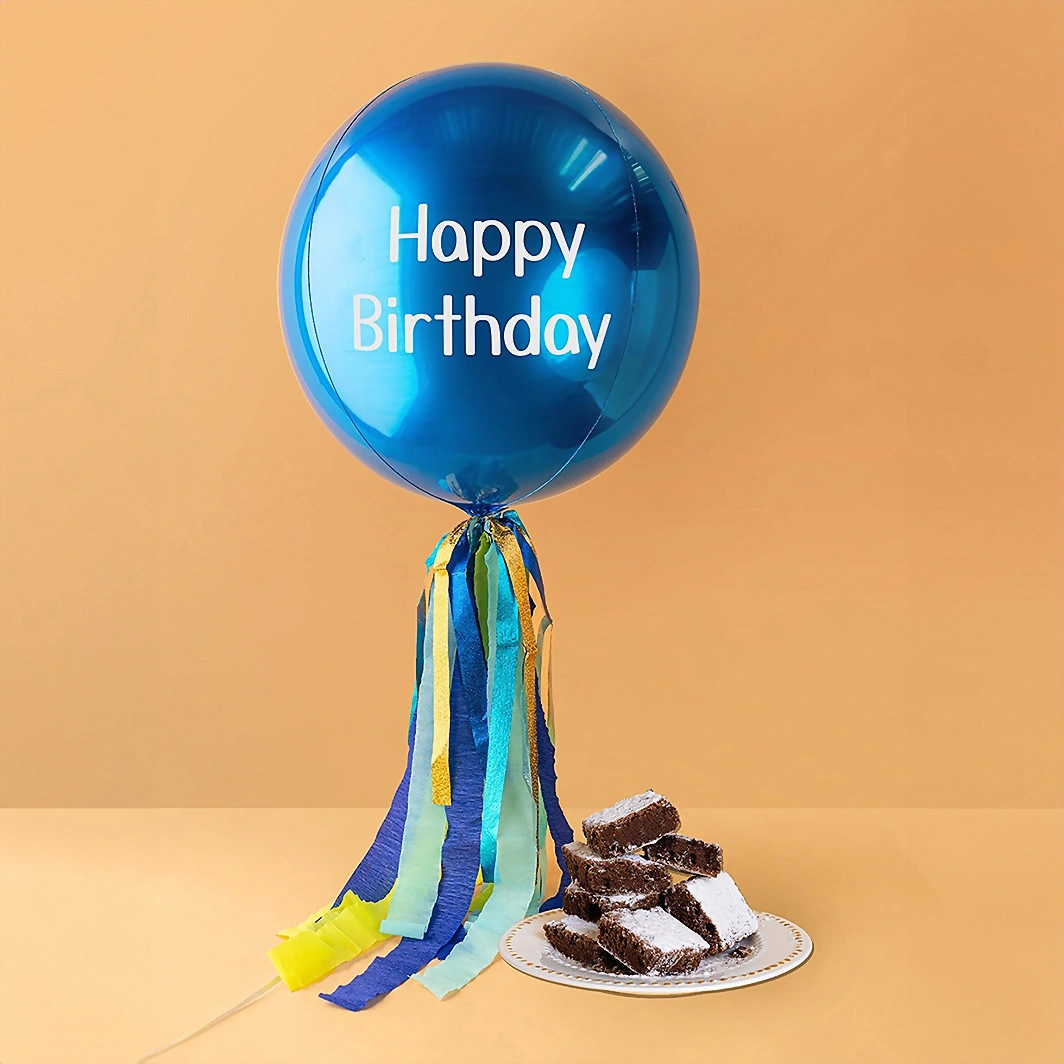 Blue Balloon Happy Birthday and Brownies Tere Cazola 11903