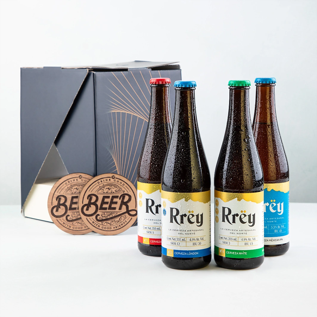 4 Pack Cerveza con Portavasos 12152