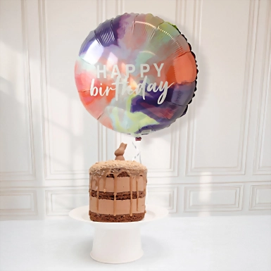 Globo Happy Birthday con Pastel Conejito Mil Miel 12667