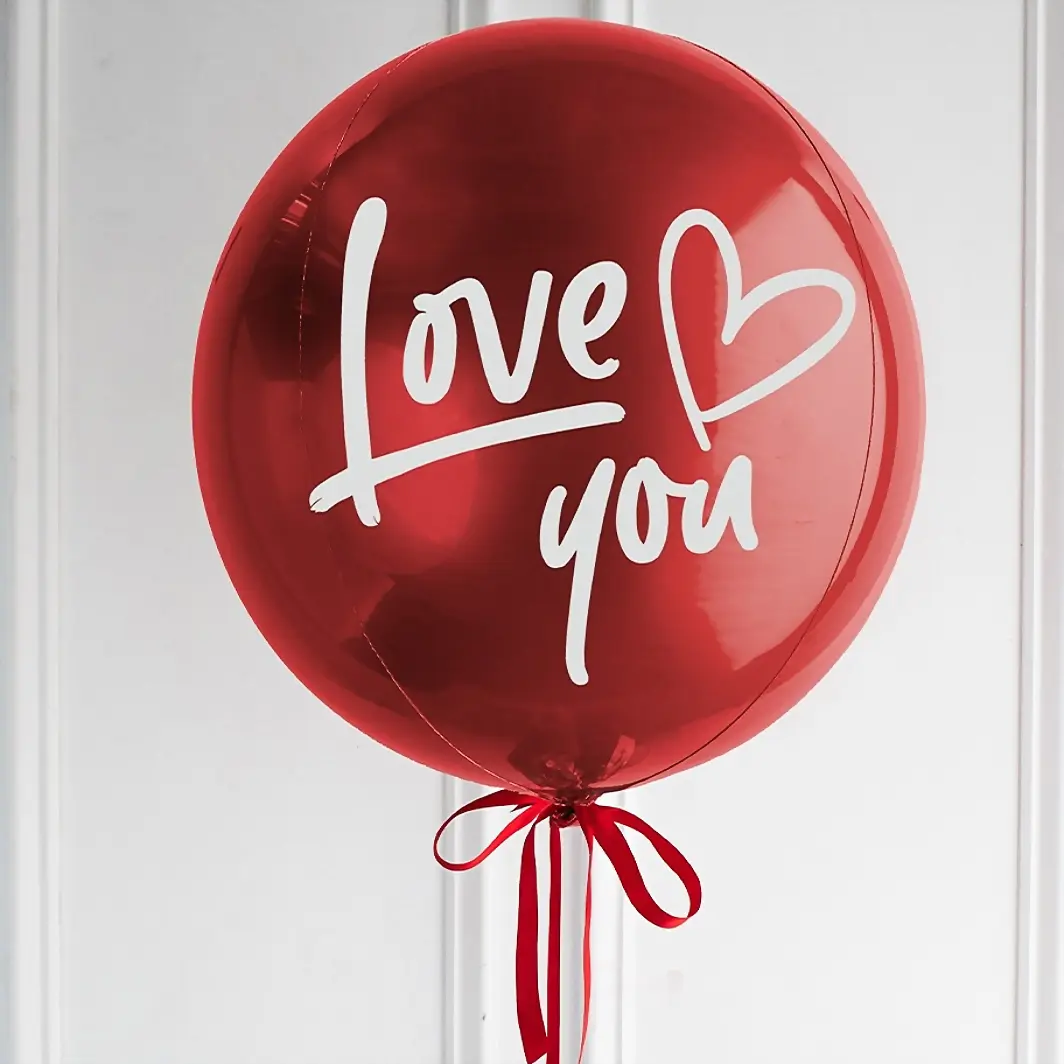 Globo Esfera "Love You" Rojo 12744
