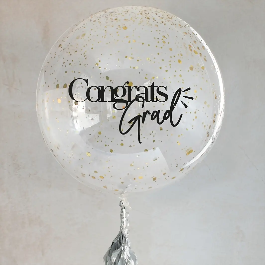 Globo Graduación "Congrats" Burbuja 12755