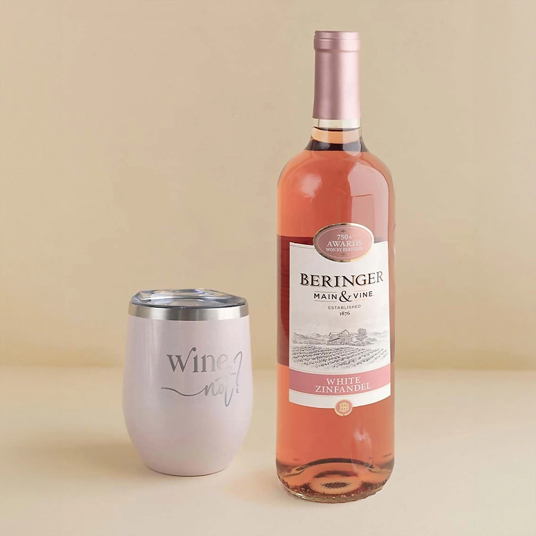 Vino Rosado con Wine Glass 12889
