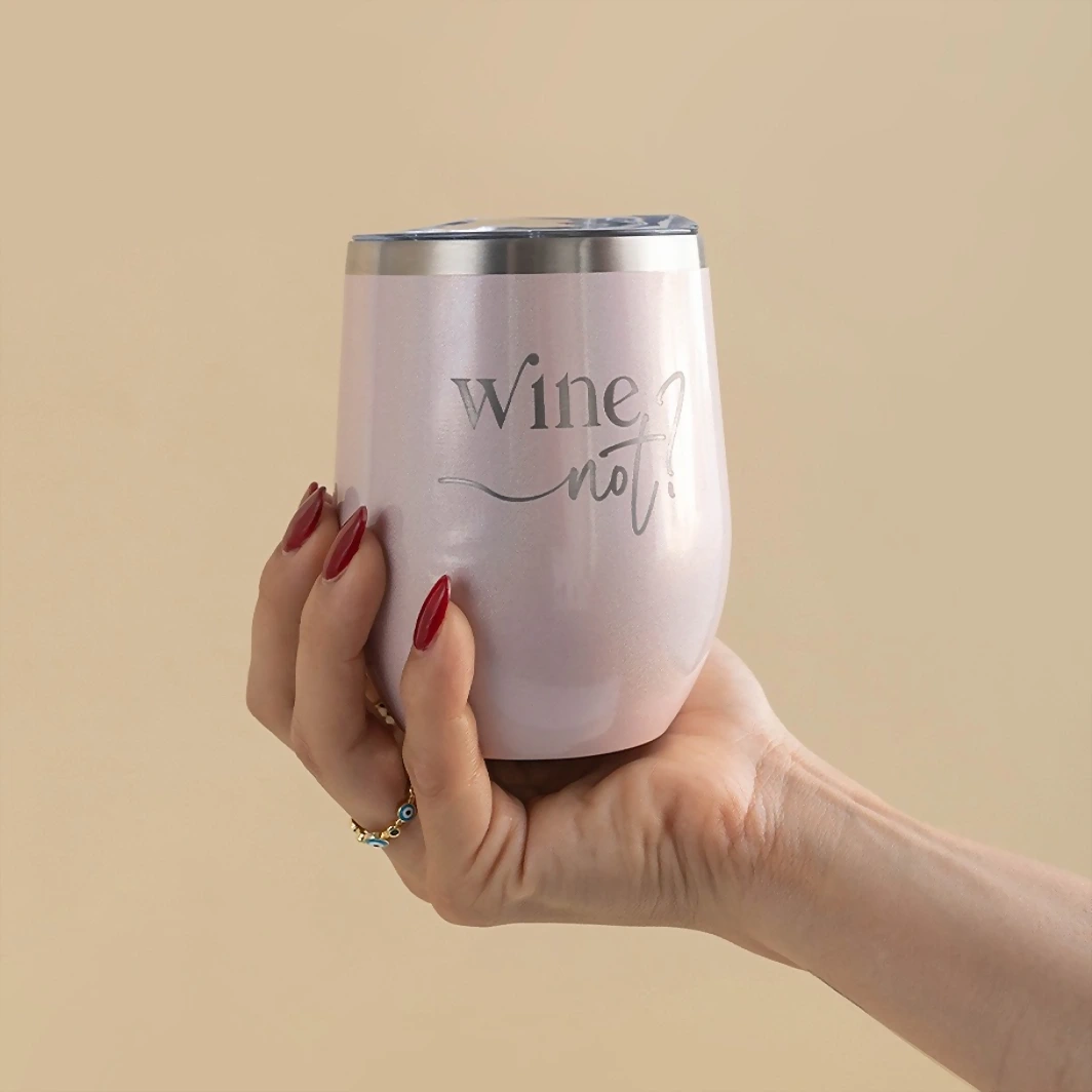 Vino Rosado con Wine Glass 12889