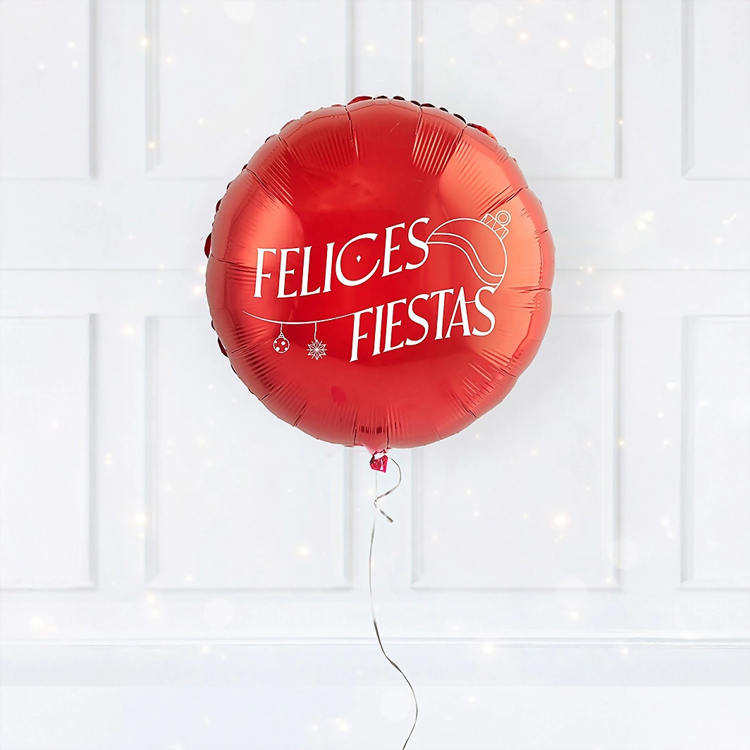 Globo 18" navidad "Felices fiestas" 13185