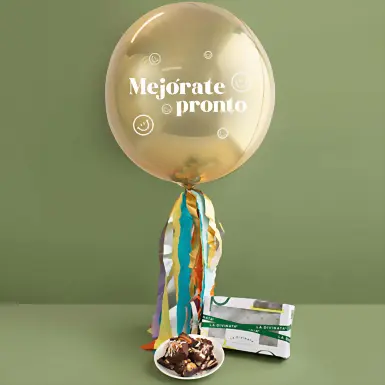 Globo Mejórate Pronto y Brownies La Casita 13208