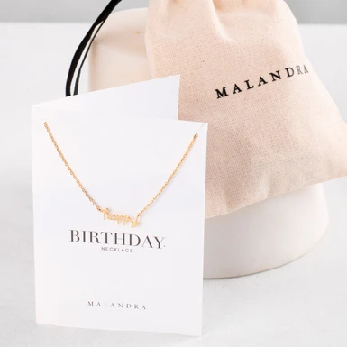 Happy Birthday Malandra Necklace 13232-A