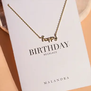 Collar Happy Birthday Malandra 13232-A