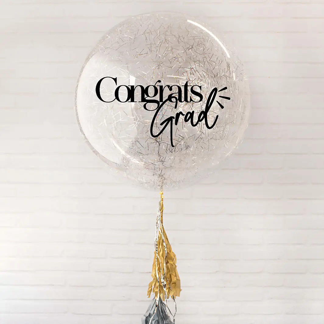 Globo Burbuja "Congrats Grad" 13722