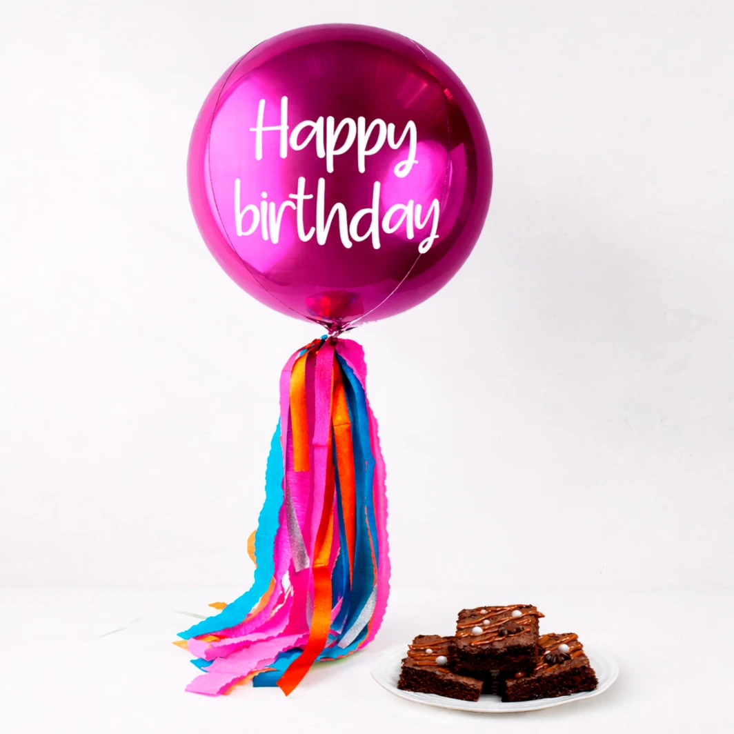 Globo Magenta y Brownies Dolce Duo 14898