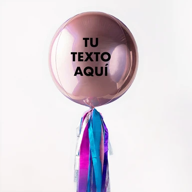 Personaliza tu Globo Esfera Rosa 14908-P