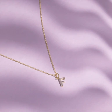 Collar con inicial F Maxis 16229-A