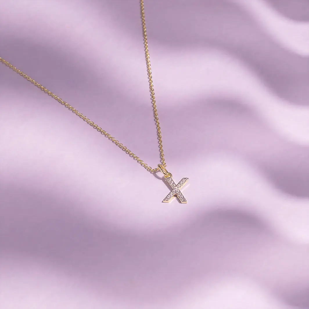 Collar con inicial X Maxis 16258-A