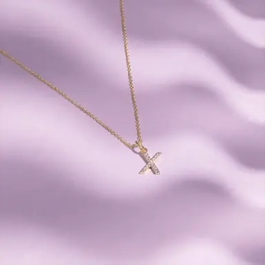 Collar con inicial X Maxis 16258-A
