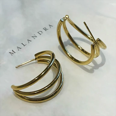 Aretes Triple Bold Malandra 16648-A