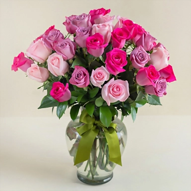 Mujer arreglo con 36 rosas 1295