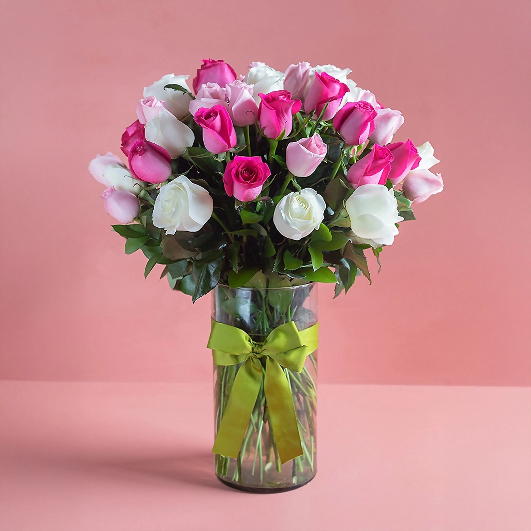 Solamente nosotros arreglo con 50 rosas 1314