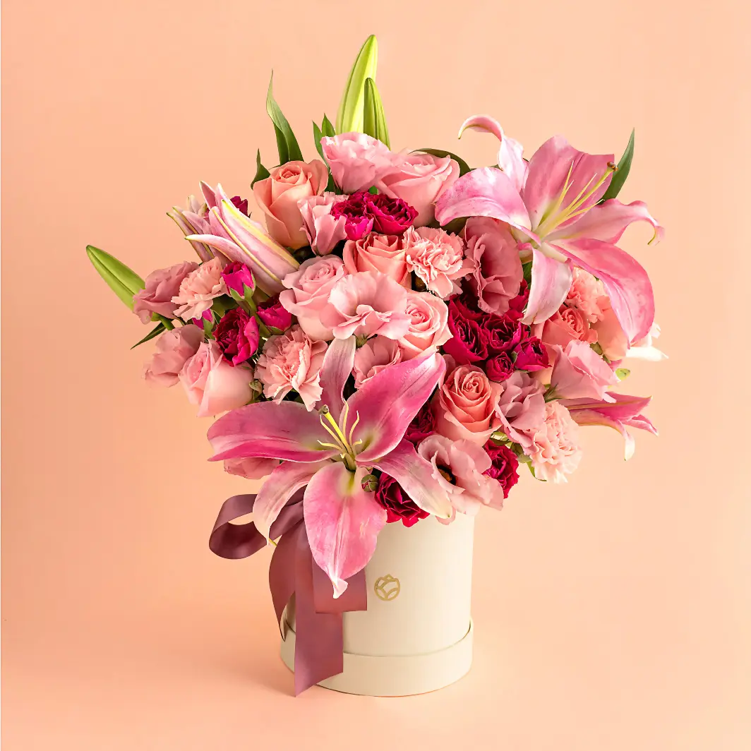 Arreglo de Rosas y Stargazers 18605