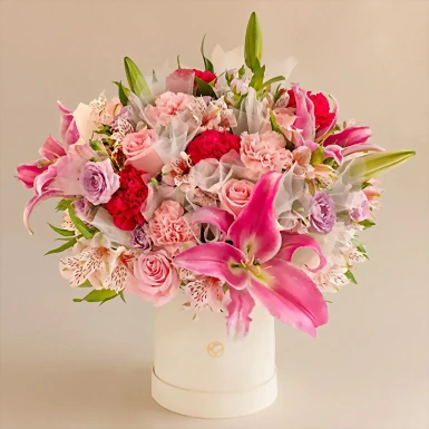 Arreglo de Stargazers y Rosas 18608