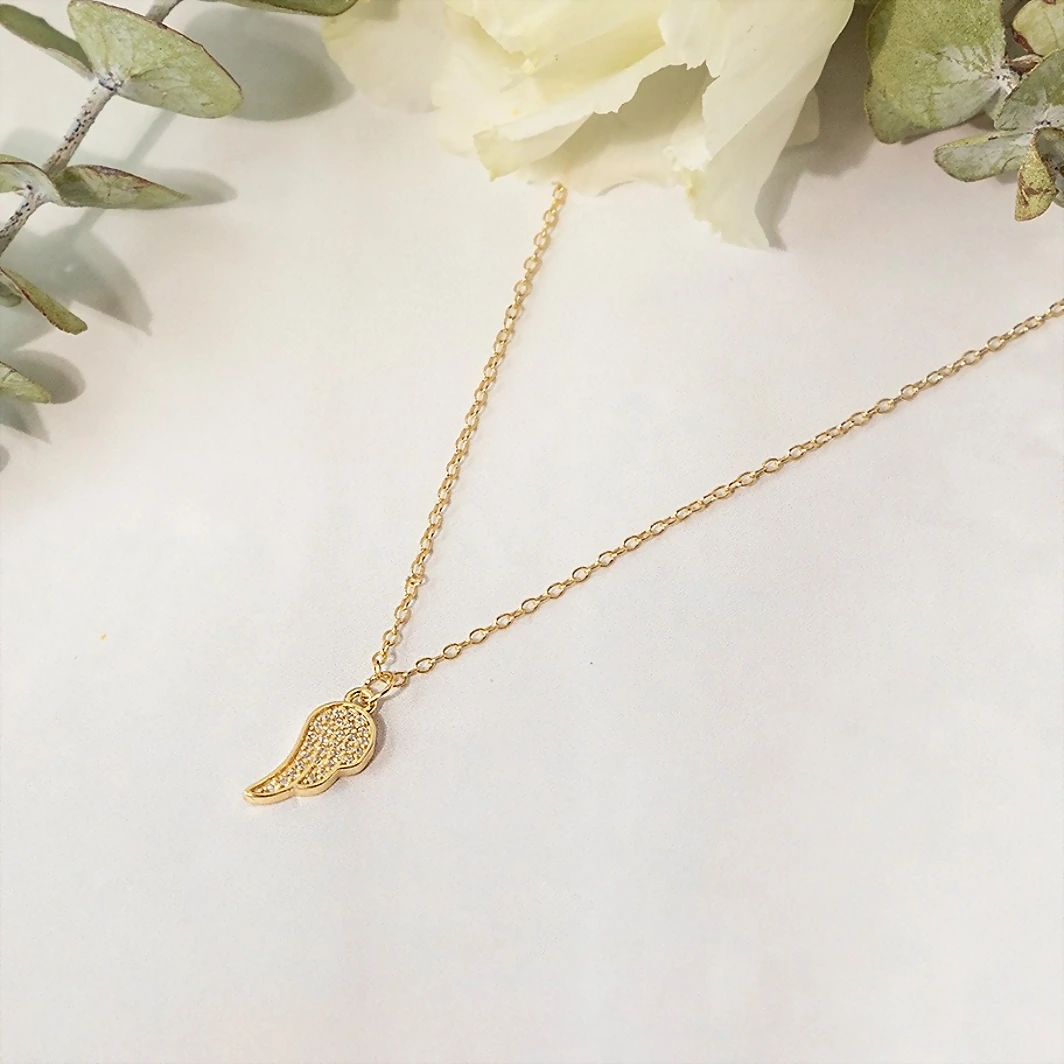 Collar Dije Ala "Cierra los ojos, respira..."  Rosa Gitana 18660