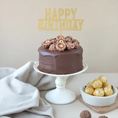 Pastel Ferrero Chico con Topper La Divinata 19321
