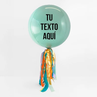 Globo Esfera Menta Personalizado 19400-P