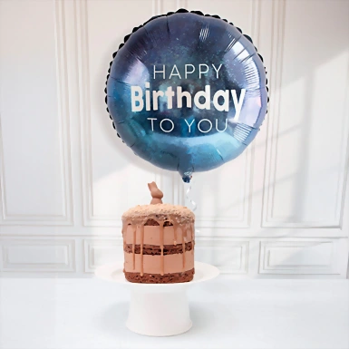 Pastel Conejito Mil Miel y Globo Happy Birthday  19489