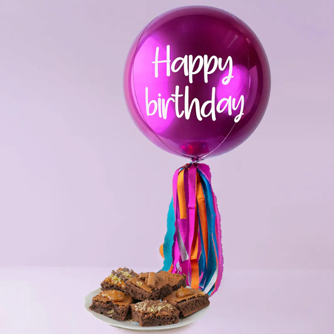 Brownies Florence con Globo Esfera Magenta 19893