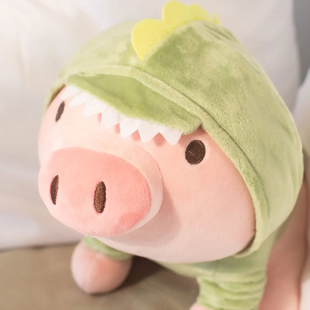 Toy Peluche De Cerdito Dinosaurio Dinosaurio Peluche Miniso Puerco - Main Image