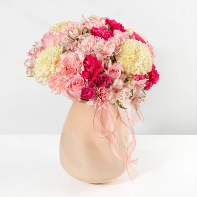 Arreglo de Rosas y Polar blanco 20170