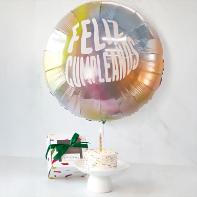 Pastel Cumpleaños Ind. La Divinata con Globo Gigante 20363