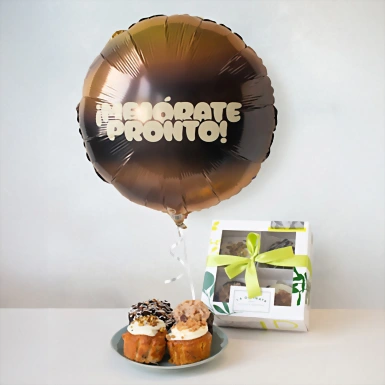 Muffins Divinata con Globo "Mejorate Pronto" 20497
