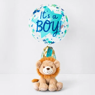 Globo Burbuja "It´s a Boy" con Leo Peluche 20503
