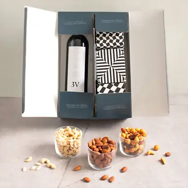 Regalo con Vino Tinto y Botanas  20555