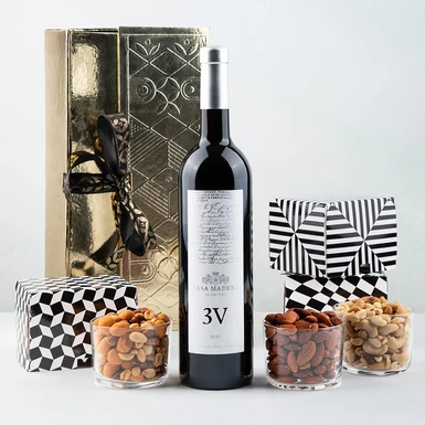 Regalo con Vino Tinto y Botanas  20587