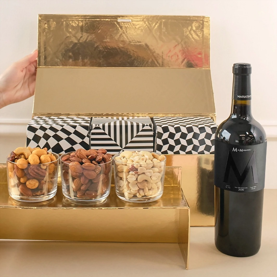 Regalo con Vino Tinto y Botanas  20593