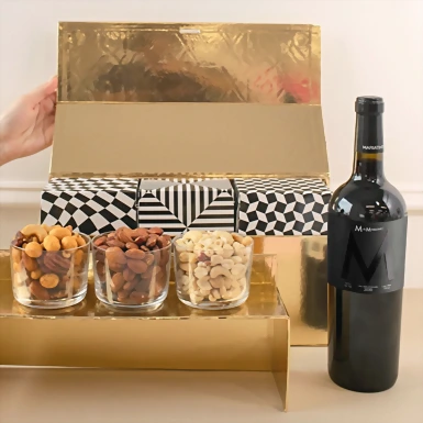 Regalo con Vino Tinto y Botanas  20593