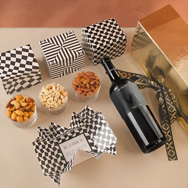 Personaliza Regalo con Vino Tinto y Botanas  20594-P