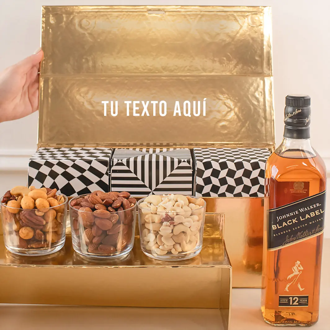 Personaliza Regalo con Whisky y Botanas 20649-P