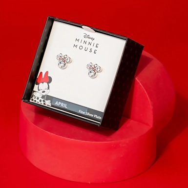 Aretes Minnie Mouse Diamante  20668