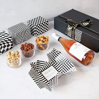 Regalo con Vino Rosado y Botanas 20730