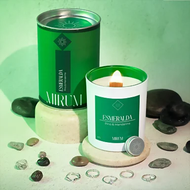 Vela Mirum Esmeralda con Anillo 400 ml  20979