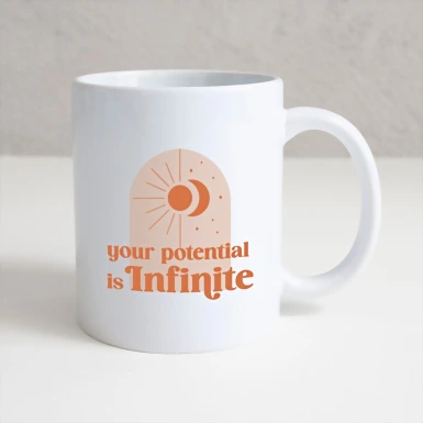 Personaliza Taza Diseño "Your potential is infinite" 11oz 21110-P