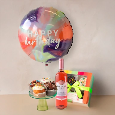 Kit Cumpleañero Muffins La Divinata & Vino Rosado 21133