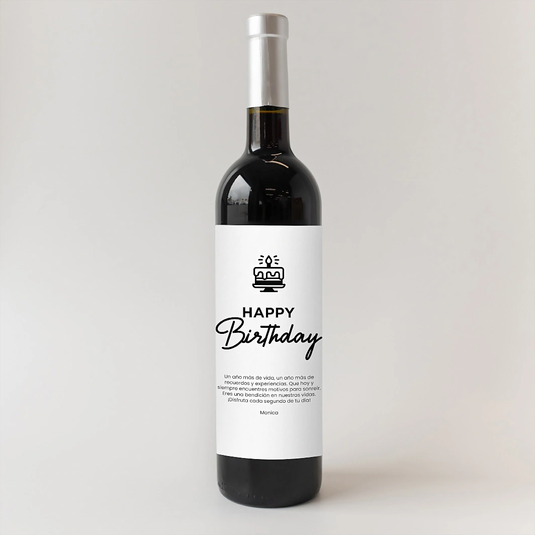 3V wine with personalized label 21139-P