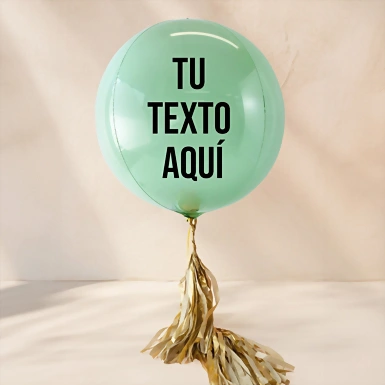 Globo Esfera Menta Personalizado 21146-P
