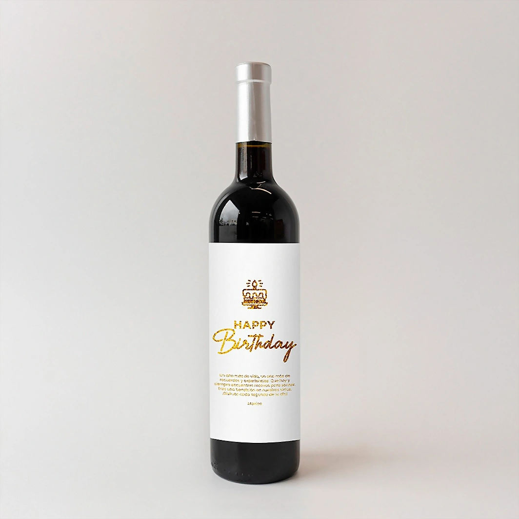 Vino Personalizado Tinto con Etiqueta "Happy Birthday" 21178-P