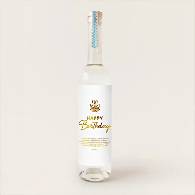 Mezcal Personalizado con Etiqueta "Happy Birthday" 21185-P